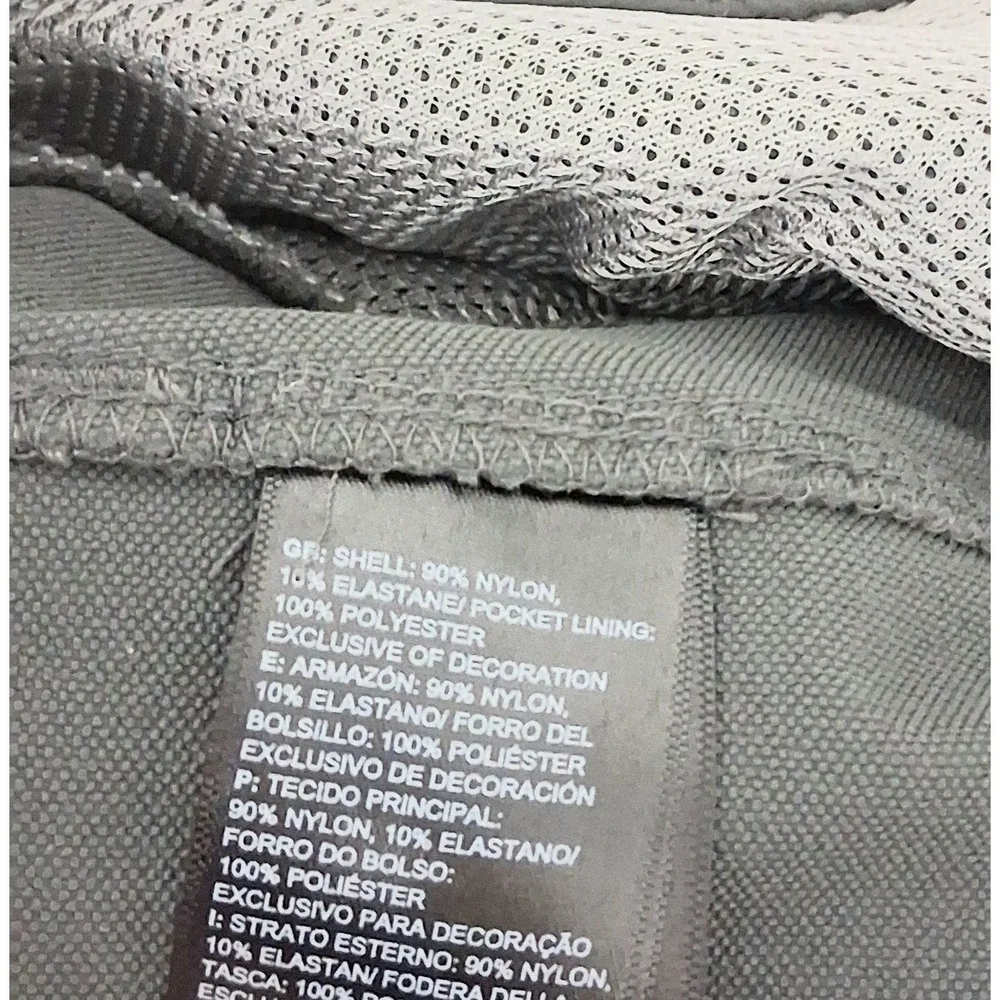 The North Face Pants Men's Size 32 Gray Zip Cargo Pockets Hiking Nylon Preowned